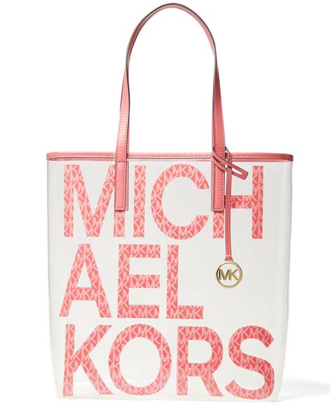 michael kors transparent purse|Michael Kors plastic tote bag.